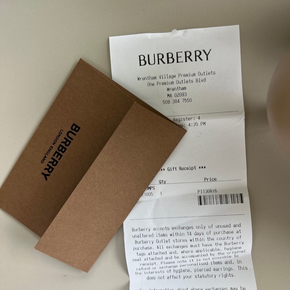 NWT Authentic Burberry Ezra Tb Monogram Pointed Pump Chesnut - Picture 11 of 14